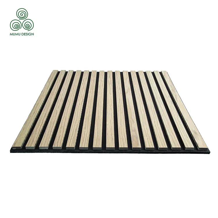 3D Thick  Wood Sound Proof  Wooden Standing Veneer Acoustic Panel